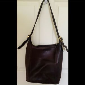 Vintage COACH heritage chocolate brown bag